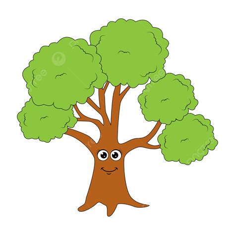 Tree Illustrations Clipart Png Images Cute Tree Cartoon Illustration