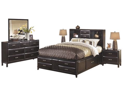 Select which pieces you think would go best with your new bed and create a new space or you can update your current bedroom with high quality furniture. Ashley Furniture Kira 5 PC Bedroom Set: Cal King Storage ...