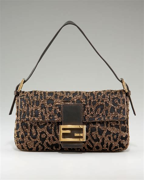 Fendi Embroidered Baguette Lyst