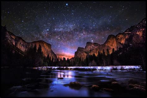 Milky Way At Dawn In Yosemite Valley Wallpaper Wednesday