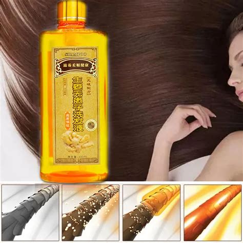 Genuine Professional Hair Ginger Shampoo 300ml Hair Regrowth Dense Fast