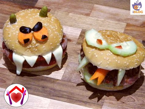 Le migliori ricette a base di carne, pesce e vegetariane, per la preparazione di gustosi gli hamburger vegetariani e vegani, detti anche veggie burger, pur risultando nell'aspetto e nella. Hamburger spaventosi | Le ricette di mamma Lù