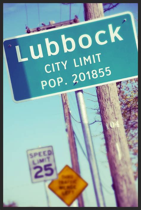 Lubbock City Limit Sign 7871x David Kozlowski Flickr