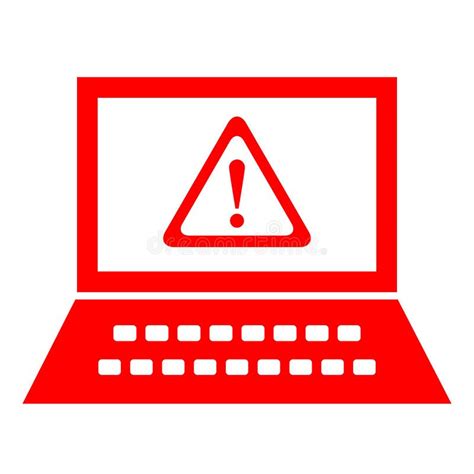 Computer Security Alert Stock Vector Illustration Of Internet 29840812