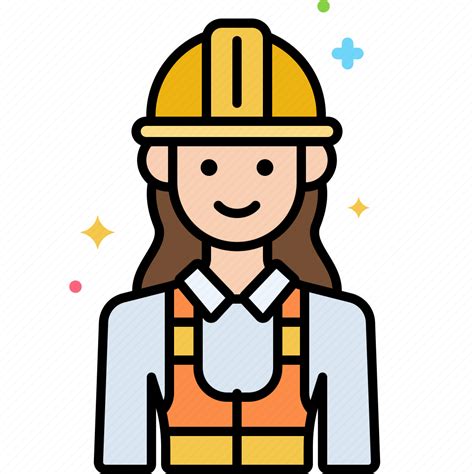 Engineer Female Professions Woman Icon Download On Iconfinder