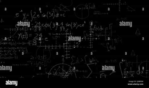Math Formulas On Blackboard Stock Photo Alamy