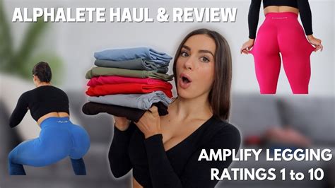 Alphalete Try On Haul And Review Rating Alphalete Collections My Amplify Leggings From 1 To 10