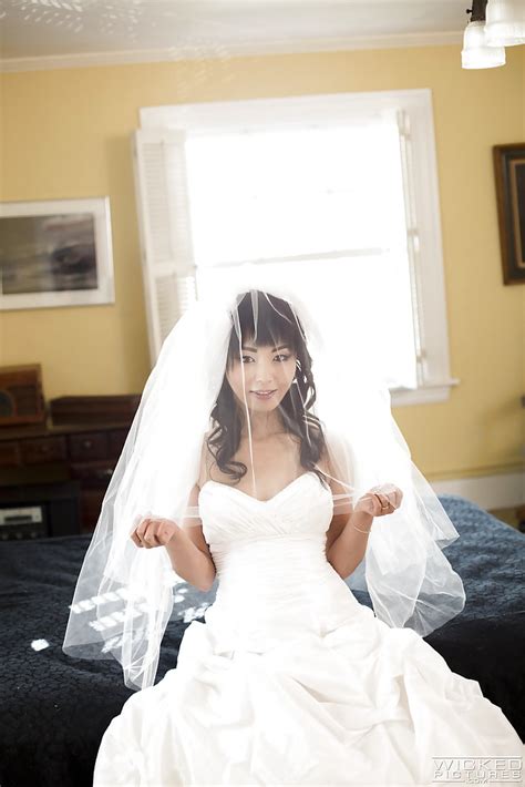 Marica Hase Sexy Asian Bride Marica Hase Removing Wedding Dress For