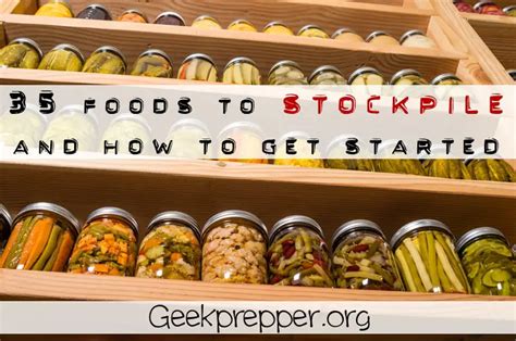 Stockpile Emergency Food List Best Non Perishable Foods To Stockpile