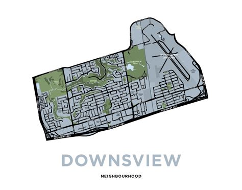 Downsview Map Print Jelly Brothers