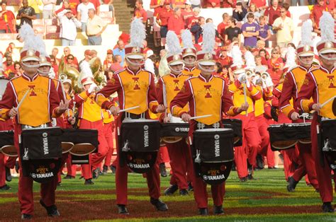 The Pride Of Iowa State Iowa State Varsity Football Marching Band Performs Before The Cyclones