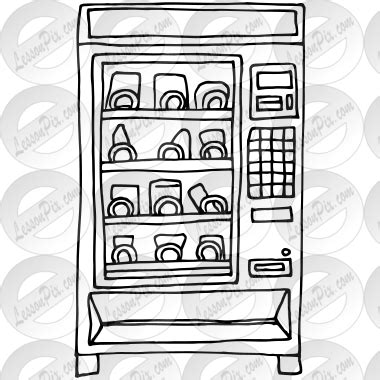 Vending Machine Coloring Page