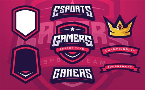 Esports Gamers Logo Template Creator For Gaming Team 7994784 Vector Art