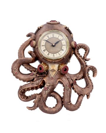 Octoclock Steampunk Octopus Wall Clock Horror Shop Com