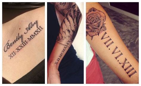 Existe todo tipo de números que, una vez juntos, tienen una simbología importante e incluso hasta mítica para quienes los usan, especialmente en el arte corporal. Tatuajes de números romanos, plantillas para fechas y ...