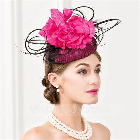 ladies special cambric with feather flower fascinators kentucky derby hats tea party hats