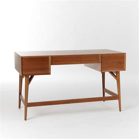 Mid-Century Desk - Acorn | Mid century desk, Mid century office desk, Mid century modern office desk