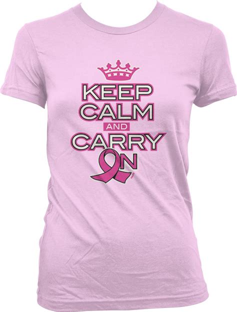 keep calm carry on breast cancer awareness pink ribbon t shirt sizes small 4xl ebay