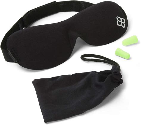 Sleep Mask By Bedtime Bliss Contoured And Comfortable With Moldex Ear Plug Set Includes Carry