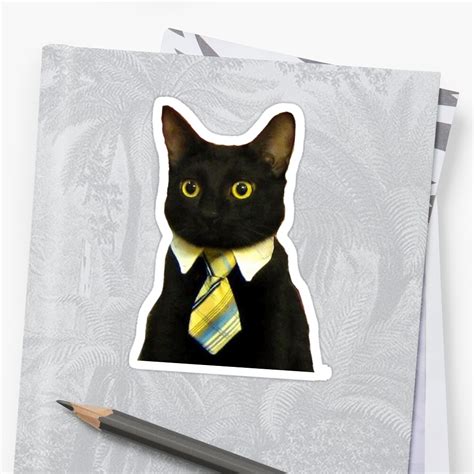 Business Cat Stickers By Adamrwhite Redbubble