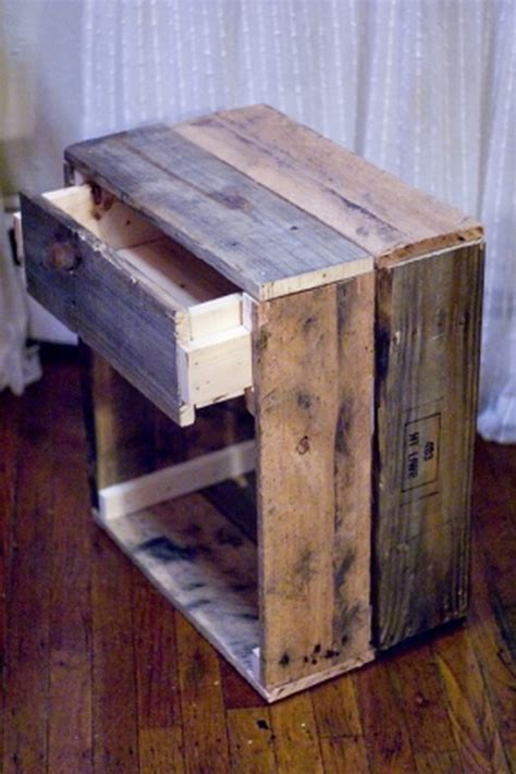 Diy Pallet End Table Plans Pallet Wood Projects