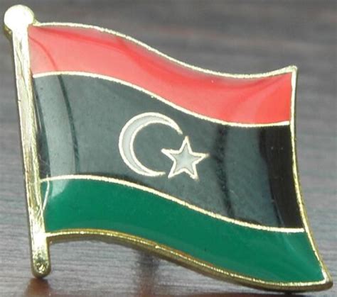 New Libya Flag Pin Badge Tripoli State Of Brooch Ebay