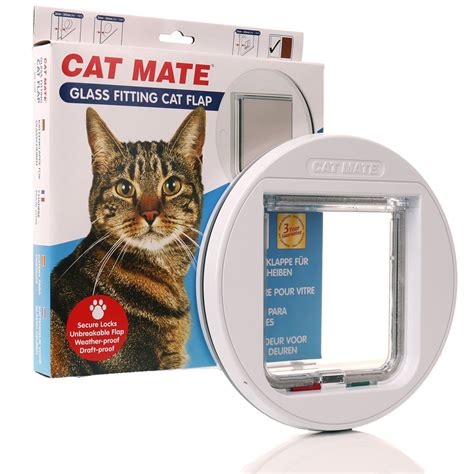catmate 210 glass fitting 4 way locking cat flap