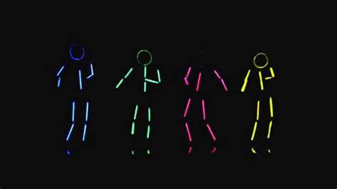 Glow Stick Figure Dance Youtube