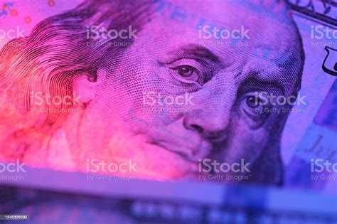 Hundred Dollar Bill In Abstract Lighting Stock Photo Download Image