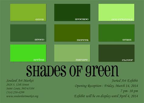 Shades Of Green Green Paint Colors Shades Of Green Different Shades