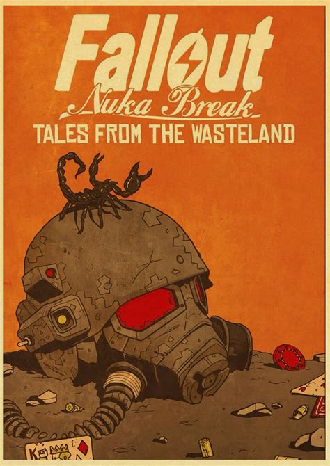 Game Fallout 4 Poster Kraft Paper Clear Painting Retro Style Home Wall
