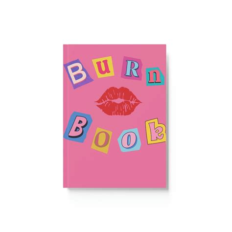 Burn Book Mean Girls Inspired Hard Cover Journal Etsy