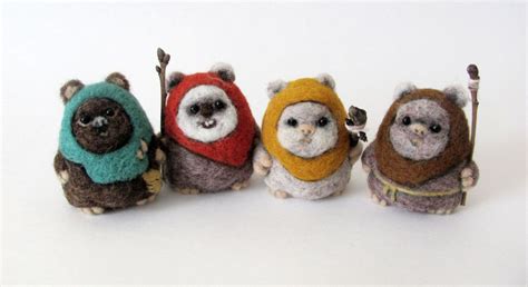 Small And Tiny Needle Felted Characters By Needle Felting