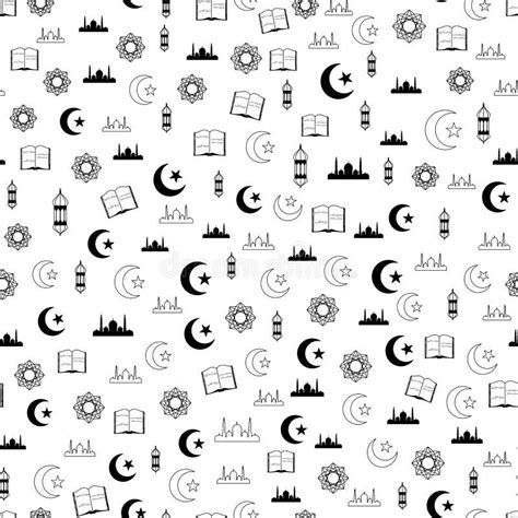 Ramadan Seamless Pattern Stock Vector Illustration Of Celebration