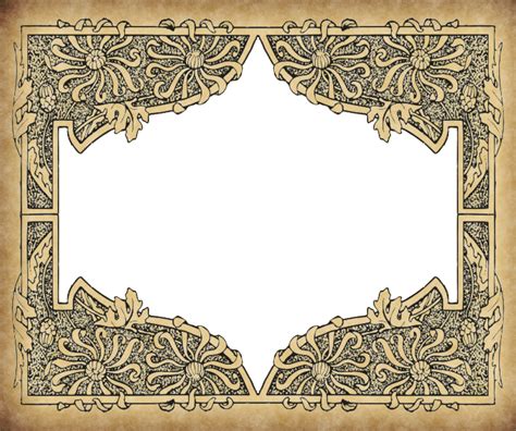 Printed Antique Paper Frame 4 By Victorian Lady On Deviantart