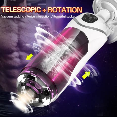 Full Automatic Piston Telescopic Rotation Male Masturbator Cup Lustyage