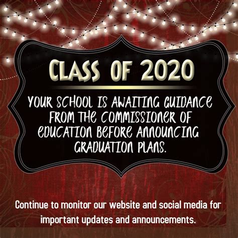 2020 Graduation Announcement Template Postermywall