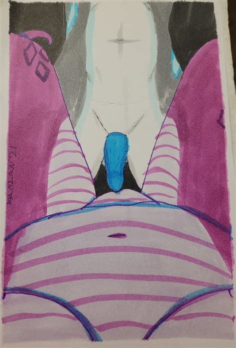Rule 34 Absurd Res Anthro Anticipation Belly Blue Penis Copic Markers Draigedd Bach Duo