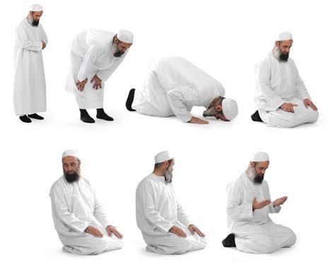Demonstration Of Islamic Prayer Done By Muslim Sheikh Islamic Prayer