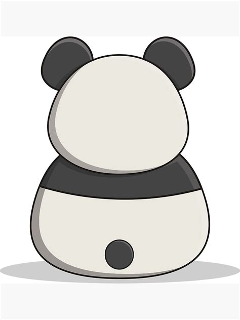 Cute Fat Panda Poster For Sale By Raybble Redbubble