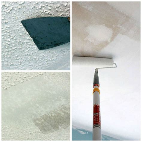 To test a popcorn ceiling for asbestos you need to wet a small space and scrape it off into a plastic zip lock baggie. How to Remove Popcorn Ceilings — What to Do with Popcorn ...