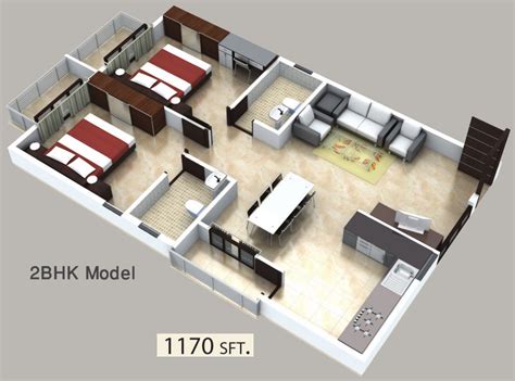 2 Bhk House Plan 2 Bhk Interior Design 2bhk Plan 2 Bh
