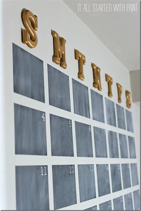 Chalkboard Wall Calendar Diy It All Started With Paint Wall