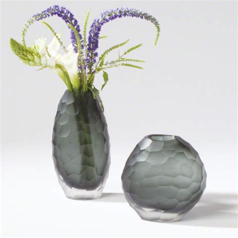Studio A Chiseled Grey Vase Grey Vases Vase Tall Floor Vases
