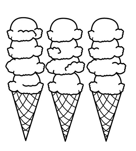 Download High Quality Ice Cream Cone Clip Art Outline Transparent Png