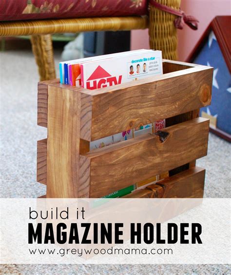 Diy Magazine Holder Magazine Holders Wooden Magazine Rack