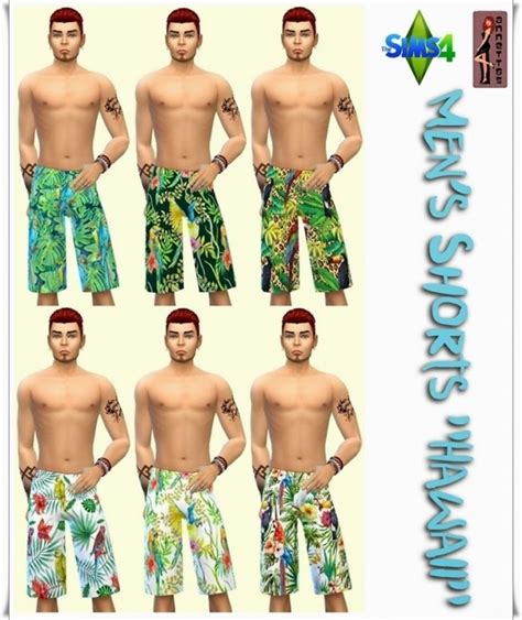 Shirts And Shorts Hawaii At Annetts Sims 4 Welt Sims 4 Updates