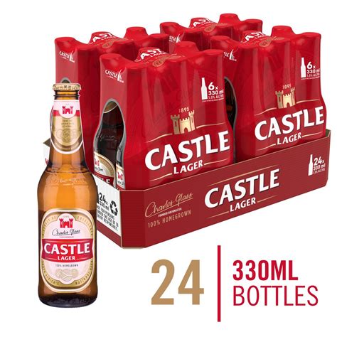 Castle Lager Local Beer 24 X 330ml Bottles Shop Today Get It