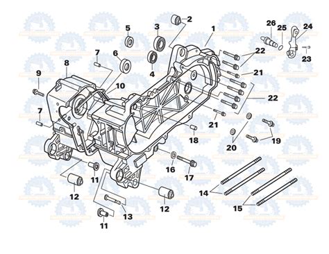 Scooter atv go kart 50cc short case chinese gy6 qmb139 gy6 engine cover m ec21. QMB139 Crankcase Parts: Category for all Chinese 50cc 49cc ...