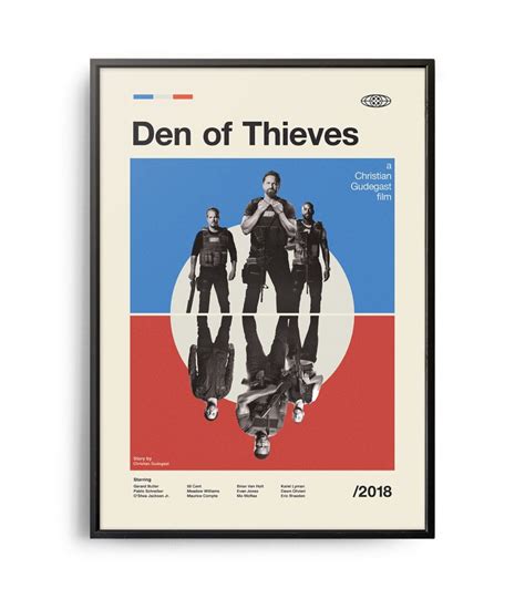 Mid Century Modern Den Of Thieves Movie Poster Weekend Poster